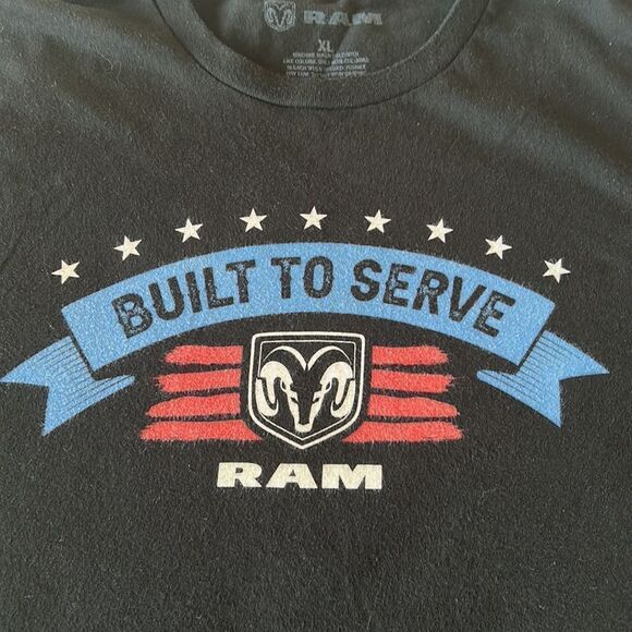 Ram Built To Serve short sleeve black shirt size XL - Picture 5 of 16
